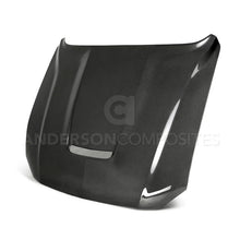 Load image into Gallery viewer, Anderson Composites 2018 Ford Mustang Type-GR Double Sided Carbon Fiber Hood - Main Product View