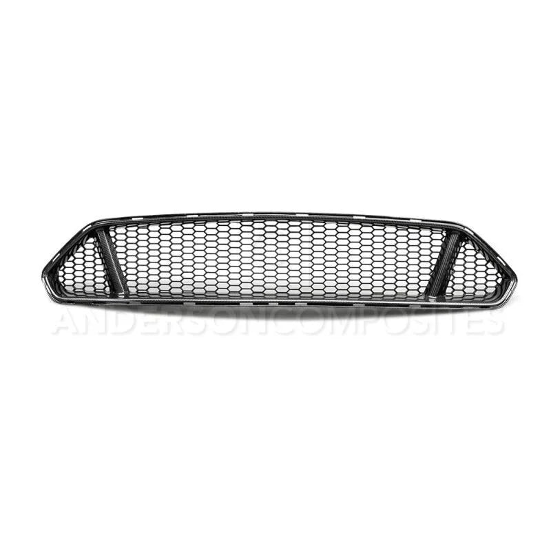 Anderson Composites 2018 Ford Mustang Type-GT Carbon Fiber Upper Grille - Installation View
