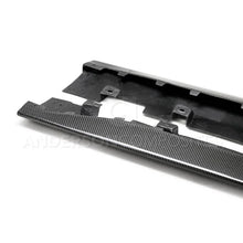 Load image into Gallery viewer, Anderson Composites 2020 Ford Mustang Shelby GT500 Carbon Fiber Rocker Panel Splitters - Back View