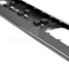 Load image into Gallery viewer, Anderson Composites 2020 Ford Mustang Shelby GT500 Carbon Fiber Rocker Panel Splitters - Installation View