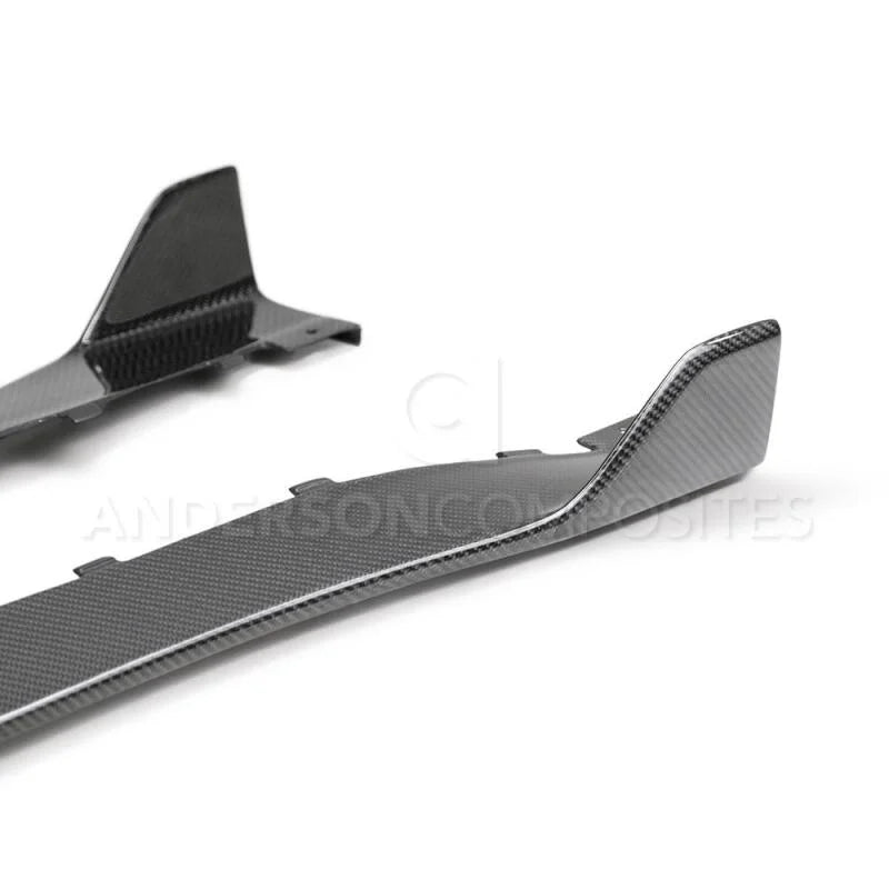Anderson Composites 2020 Ford Mustang Shelby GT500 Carbon Fiber Rocker Panel Splitters - Additional View 5