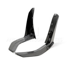 Load image into Gallery viewer, Anderson Composites 2020 Ford Mustang/Shelby GT500 Carbon Fiber Front Splitter Wickers - Main Product View