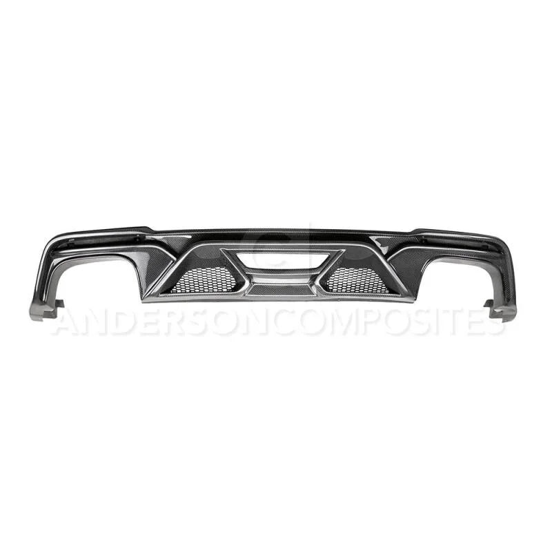 Anderson Composites 2020 Ford Mustang/Shelby GT500 Carbon Fiber Rear Diffuser - Back View
