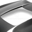 Load image into Gallery viewer, Anderson Composites 2020 Mustang Shelby GT500 Double Sided Carbon Fiber Hood - Installation View