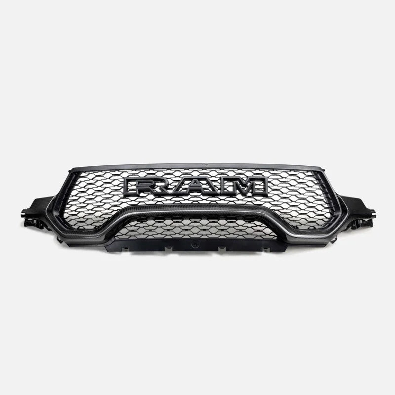 Anderson Composites 2021 Dodge RAM TRX Carbon Fiber Front Grille - Lower Trim - Back View