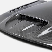 Load image into Gallery viewer, Anderson Composites 2021 Dodge RAM TRX Carbon Fiber Hood - OE Style - Back View