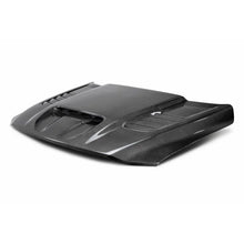 Load image into Gallery viewer, Anderson Composites 2021 Dodge RAM TRX Carbon Fiber Hood - OE Style - Installation View