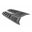 Load image into Gallery viewer, Anderson Composites 2021 Dodge RAM TRX Carbon Fiber Hood Vents - Type OE - Installation View