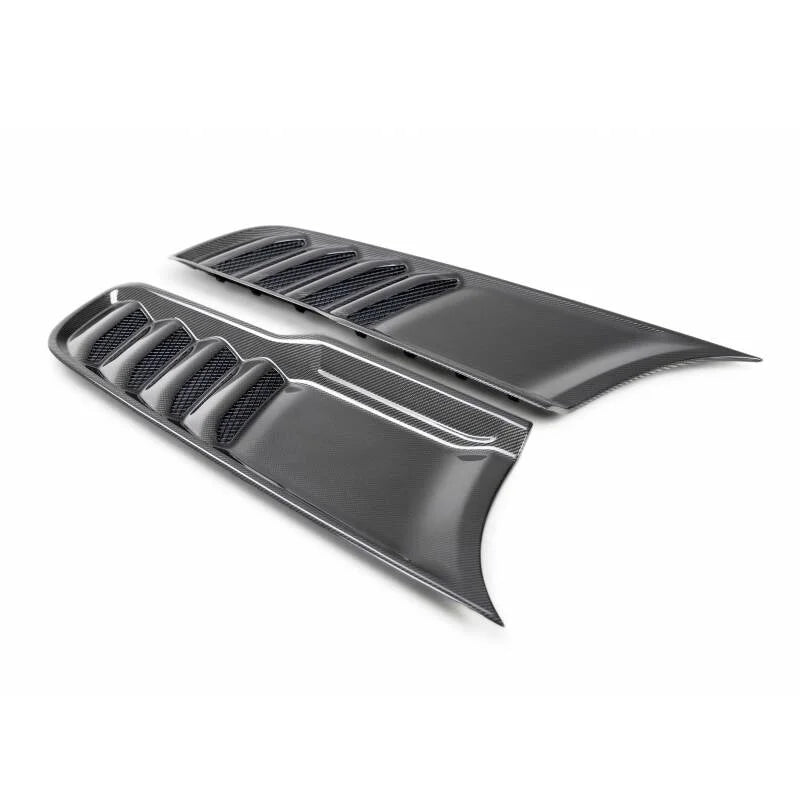 Anderson Composites 2021 Dodge RAM TRX Carbon Fiber Hood Vents - Type OE - Installation View