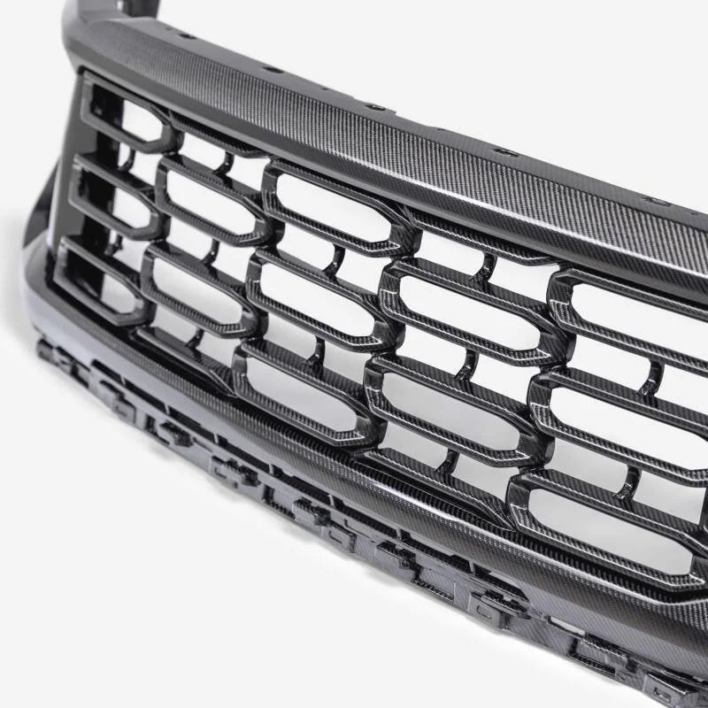Anderson Composites 2024+ Ford F150 Carbon Fiber Front Grille - Back View