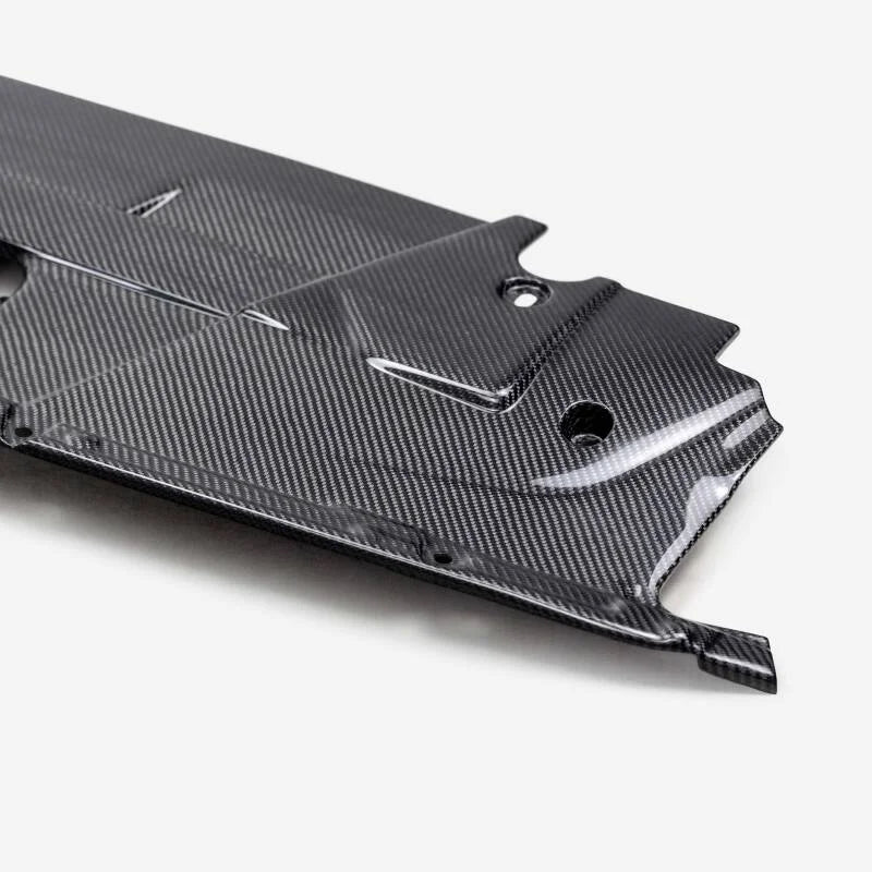 Anderson Composites 2024+ Ford Mustang Carbon Fiber Radiator Cover - Back View