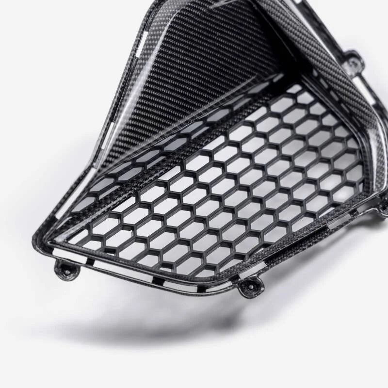 Anderson Composites 2024 Ford Mustang GT Carbon Fiber Front Bumper Inserts - Additional View 6