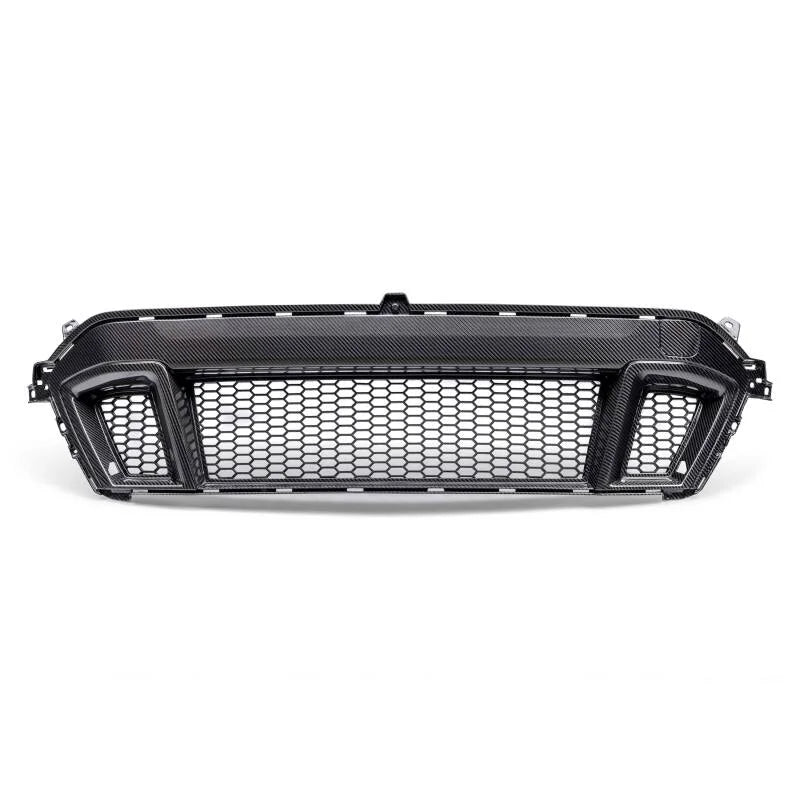 Anderson Composites 2024 Ford Mustang GT Carbon Fiber Front Grille - Side View