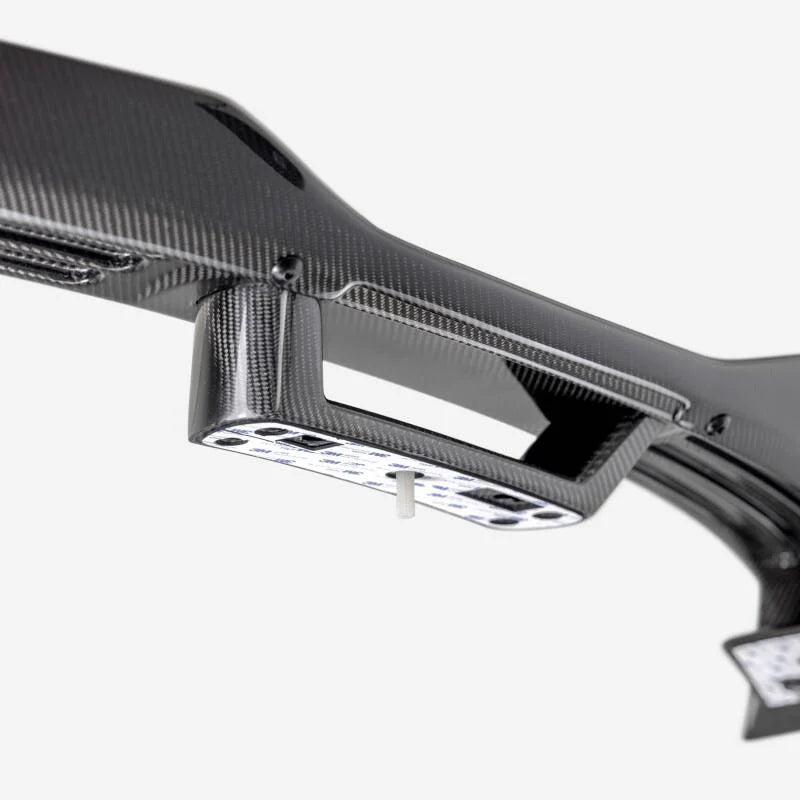 Anderson Composites 2024 Ford Mustang GT Type-GTG Carbon Fiber Rear Spoiler w/Gurney Flap - Back View
