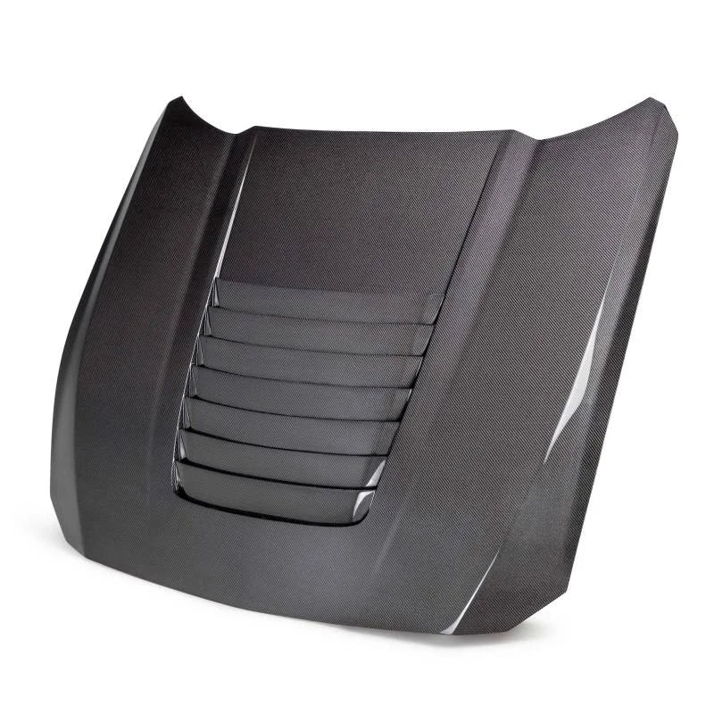 Anderson Composites 2024 Ford Mustang S650 Double-Sided Carbon Fiber Hood - Main Product View