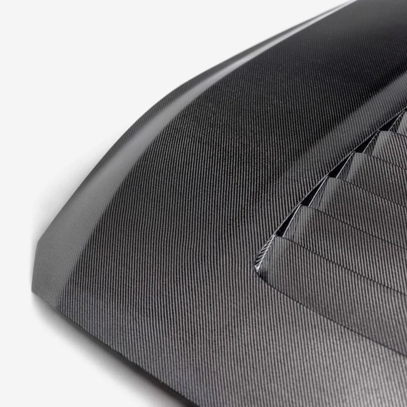 Anderson Composites 2024 Ford Mustang S650 Double-Sided Carbon Fiber Hood - Side View
