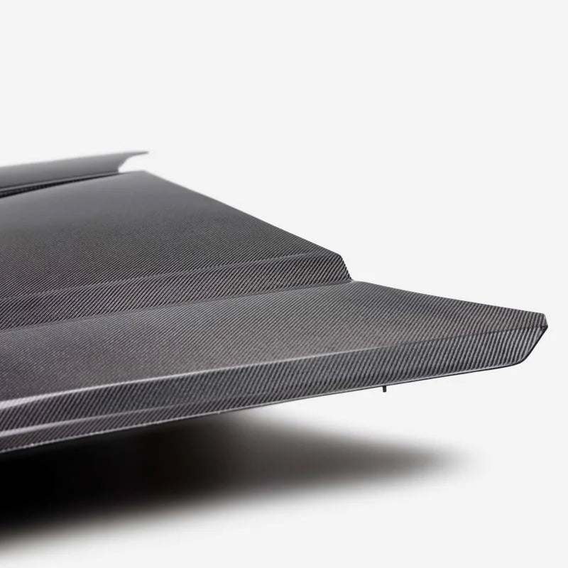 Anderson Composites 2024 Ford Mustang S650 Double-Sided Carbon Fiber Hood - Installation View