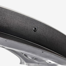 Load image into Gallery viewer, Anderson Composites 2024 Ford Mustang Type-AC Double Sided Carbon Fiber 1-Piece Decklid - Installation View