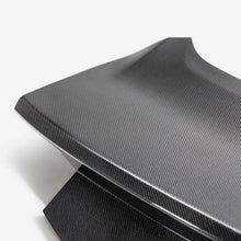Load image into Gallery viewer, Anderson Composites 2024 Ford Mustang Type-AO Double Sided Carbon Fiber 1-Piece Decklid - Installation View