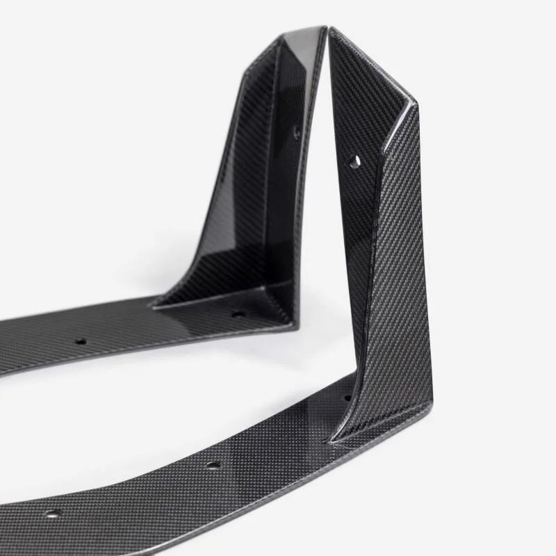 Anderson Composites 2024 Ford Mustang Type-GT5 Carbon Fiber Front Splitter Wickers - Side View