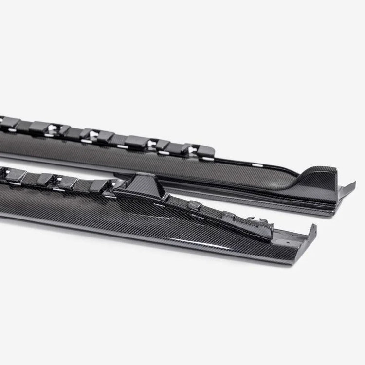 Anderson Composites 2024 Ford Mustang Type-GT5 Carbon Fiber Side Rocker Panel Splitter - Main Product View