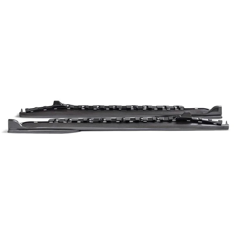 Anderson Composites 2024 Ford Mustang Type-GT5 Carbon Fiber Side Rocker Panel Splitter - Back View
