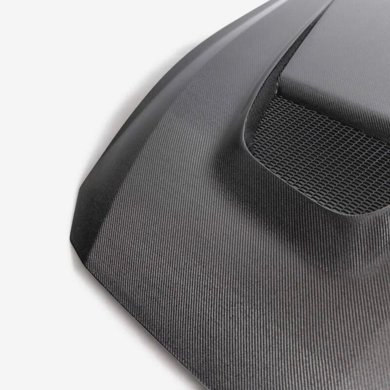 Anderson Composites 2024 Ford Mustang Type-GTD Double Sided Carbon Fiber Hood - Installation View