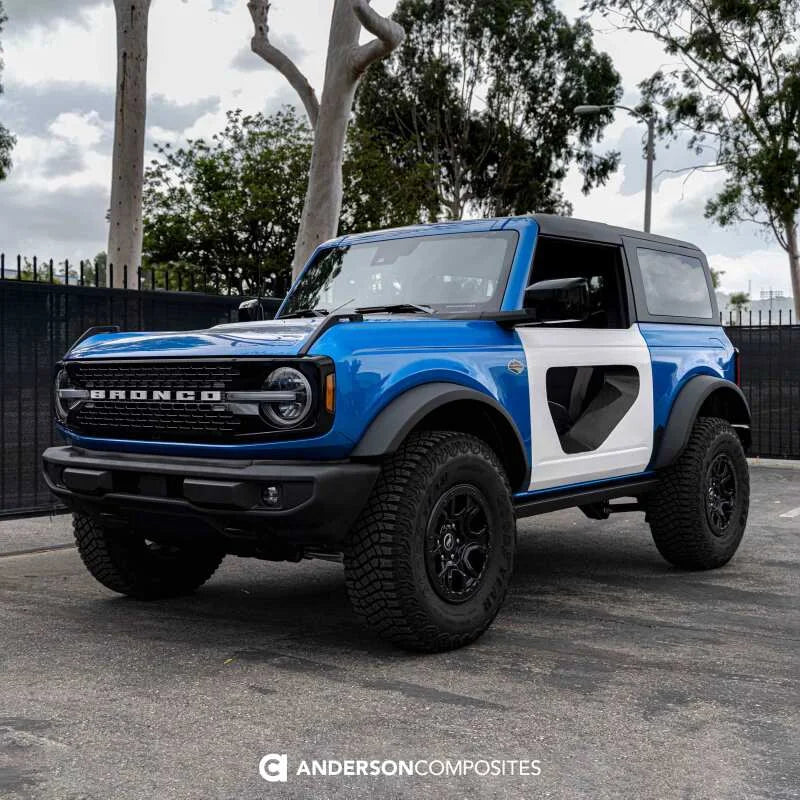 Anderson Composites 21-22 Ford Bronco 2DR Fiberglass Doors (Pair) w/ CF Inserts - Off Road - Additional View 5