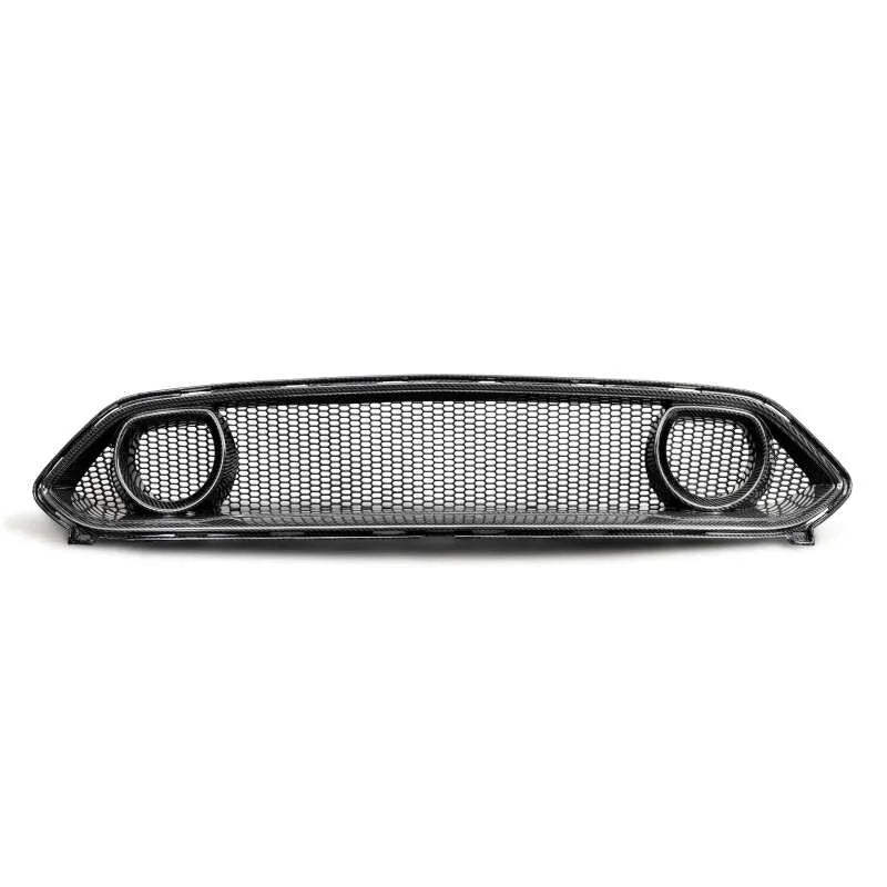 Anderson Composites 21-22 Ford Mustang Mach 1 CF Upper Grille - Side View