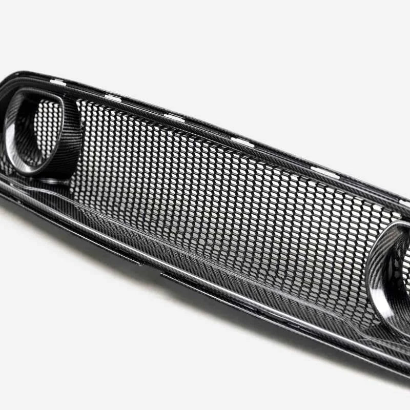 Anderson Composites 21-22 Ford Mustang Mach 1 CF Upper Grille - Back View