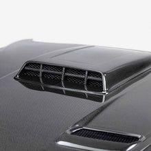 Load image into Gallery viewer, Anderson Composites 21-23 Ford Mustang Mach 1 Type-SK Double-Sided Carbon Fiber Hood - Back View