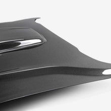 Load image into Gallery viewer, Anderson Composites 21-23 Ford Mustang Mach 1 Type-SK Double-Sided Carbon Fiber Hood - Installation View