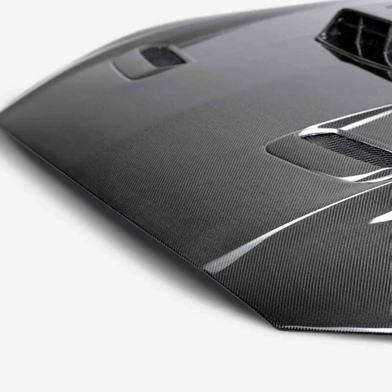 Anderson Composites 21-23 Ford Mustang Mach 1 Type-SK Double-Sided Carbon Fiber Hood - Additional View 6