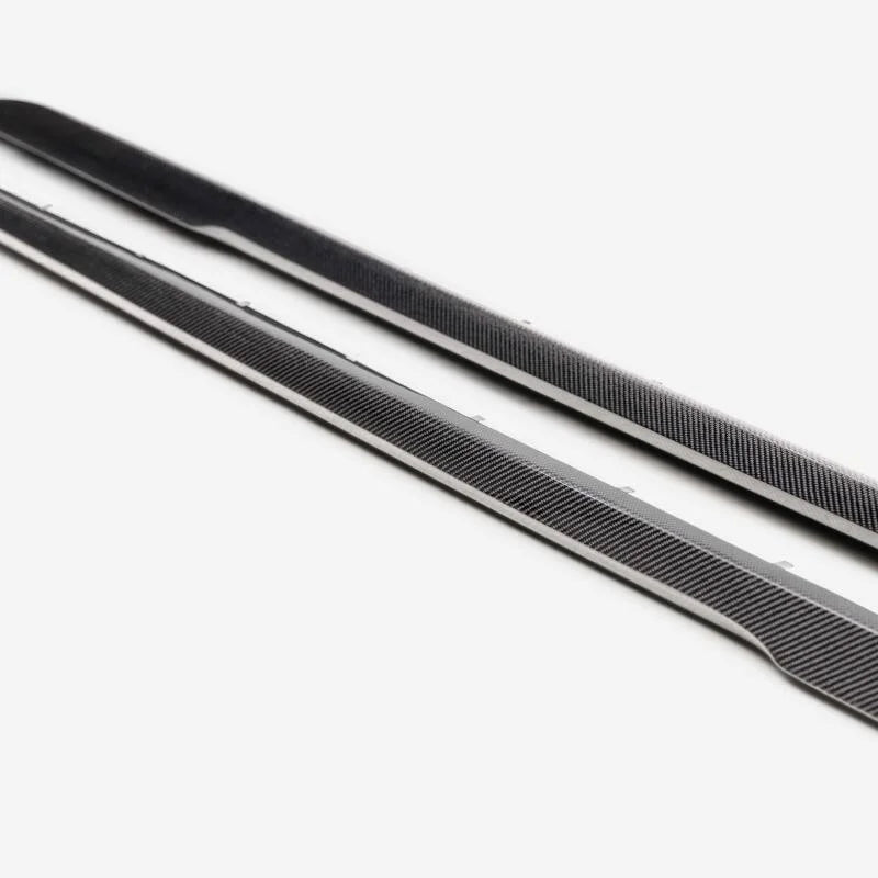 Anderson Composites 22-23 Cadillac CT5 Blackwing Type-ST Carbon Fiber Rocker Panel Extensions - Installation View