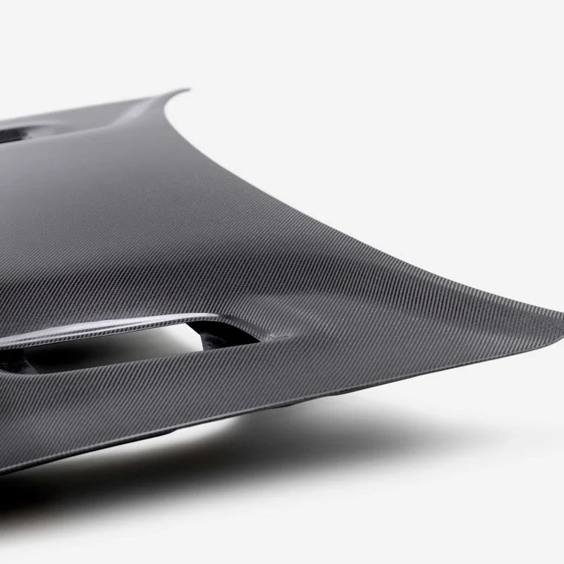 Anderson Composites 22-23 Dodge Charger Hellcat Jail Break Carbon Fiber Hood - Type JB - Installation View