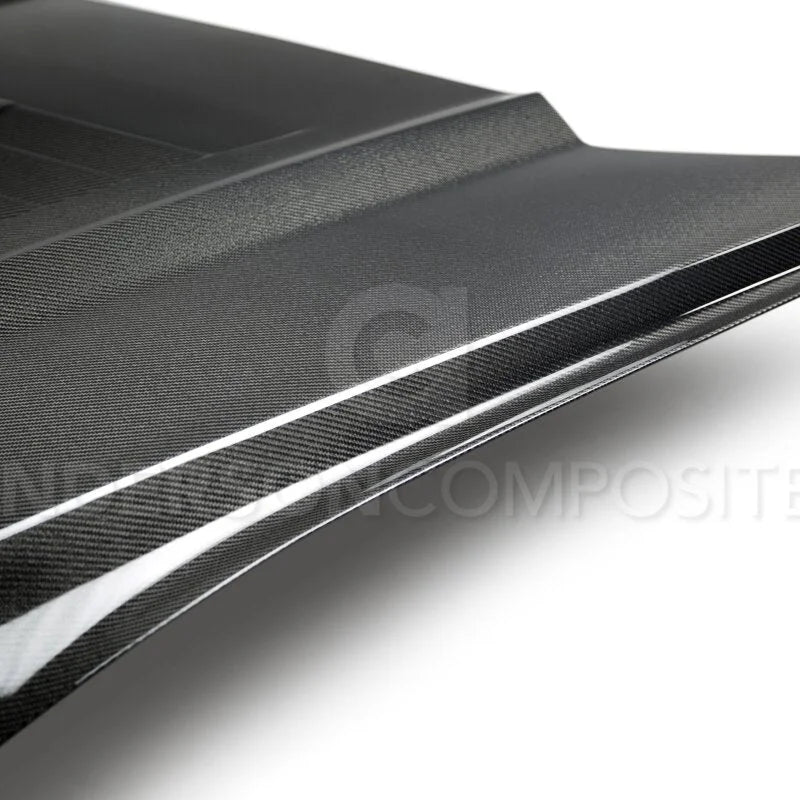 Anderson Composites Double Sided Type-GT5 Carbon Fiber Hood fits 2015-2017 Ford Mustang ECOBOOST / 2015 Ford Mustang GT 50...