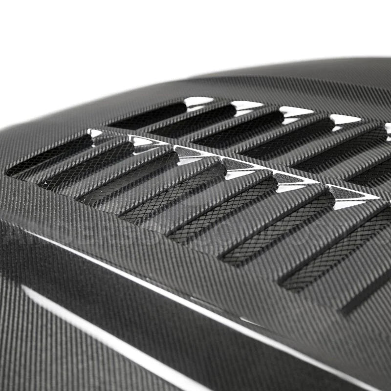 Anderson Composites Double Sided Type-GT5 Carbon Fiber Hood fits 2015-2017 Ford Mustang ECOBOOST / 2015 Ford Mustang GT 50...
