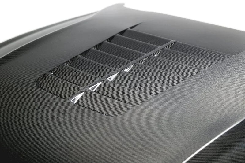 Anderson Composites Double Sided Type-GT5 Carbon Fiber Hood fits 2018-2020 Ford Mustang ECOBOOST / 2018-2022 Ford Mustang GT