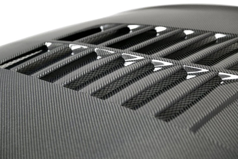 Anderson Composites Double Sided Type-GT5 Carbon Fiber Hood fits 2018-2020 Ford Mustang ECOBOOST / 2018-2022 Ford Mustang GT