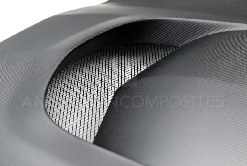Anderson Composites Dry Carbon Fiber Hood AC-HD14CHC7-VS-DRY fits 2014-2019 Chevrolet Corvette Stingray / Chevy Corvette - Back Vie...