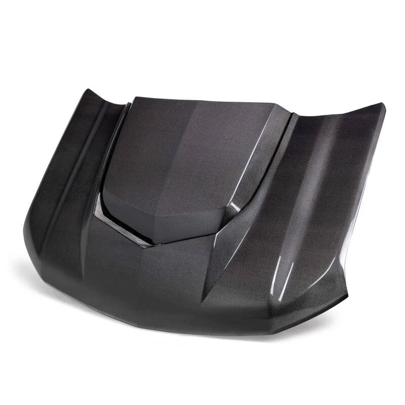 Anderson Composites Type-AZ Carbon Fiber Hood fits 2020-2024 Chevy Silverado - Installation View