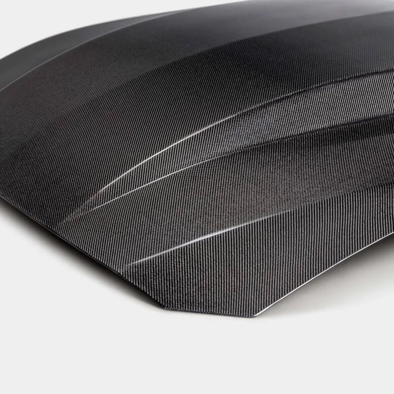 Anderson Composites Type-CJ Double-Sided Carbon Fiber Cowl Hood fits 2024 Ford Mustang - Additional View 6
