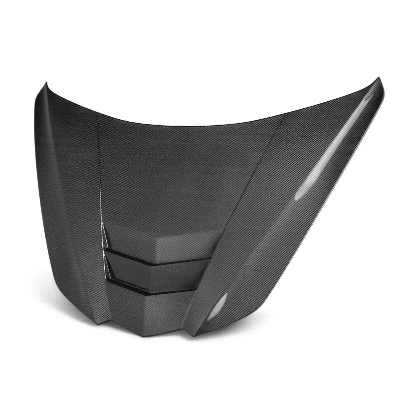 Anderson Composites Type-LT double-sided carbon hood fits 2020 Chevrolet C8 - Back View