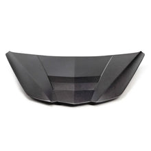 Load image into Gallery viewer, Anderson Composites Type-LT double-sided carbon hood fits 2020 Chevrolet C8 - Installation View