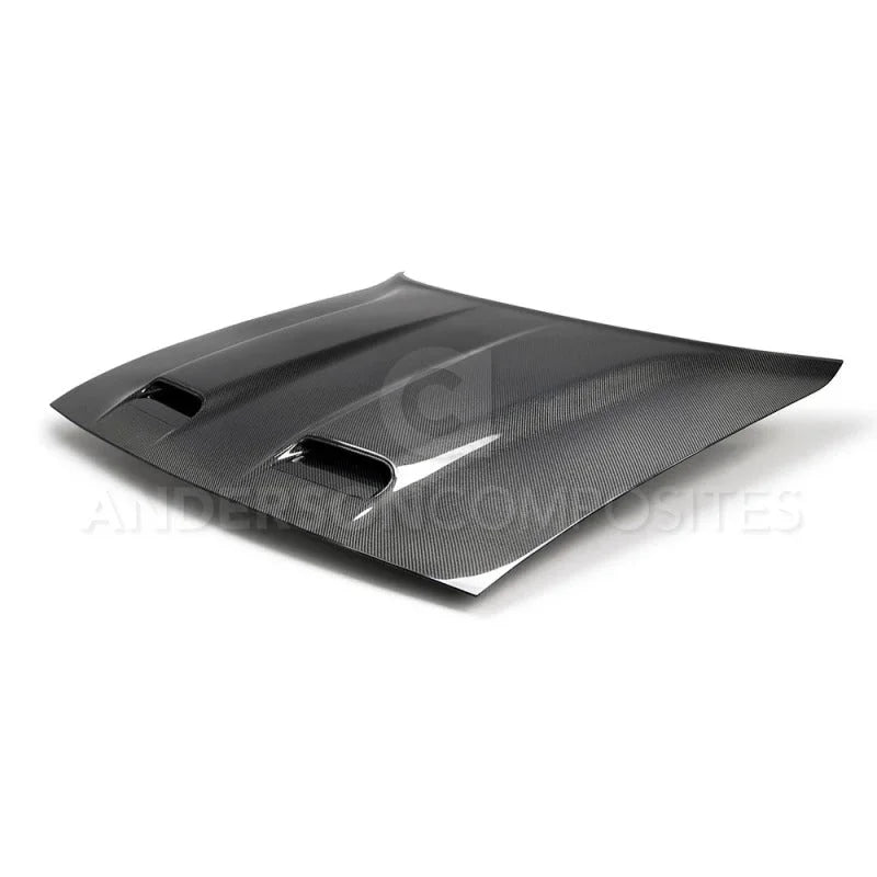 Anderson Composites Type-RE Style Hood fits 2019-2021 Dodge Challenger SRT Hellcat Redeye Widebody - Side View