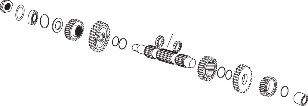 Andrews Countershaft 296700 - Side View