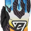 Load image into Gallery viewer, Answer 25 Aerlite Drip Gloves Black/White/Rainbow - Large - Main Product View