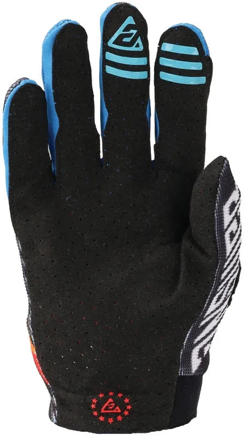 Answer 25 Aerlite Drip Gloves Black/White/Rainbow - Large - Side View