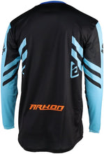 Load image into Gallery viewer, Answer 25 Arkon Nitrus Jersey Blue/Black/Hyper Orange - Small - Side View
