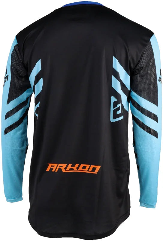 Answer 25 Arkon Nitrus Jersey Blue/Black/Hyper Orange Youth - Medium - Side View